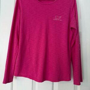 Vineyard Vines Fuchsia Long Sleeve Tee